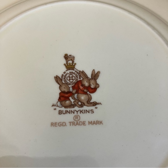 1959-1975 Royal Doulton Bunnykins "Around the rosie" plate - Picture 4 of 8